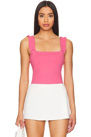 Susana Monaco Ruffle Strap Top