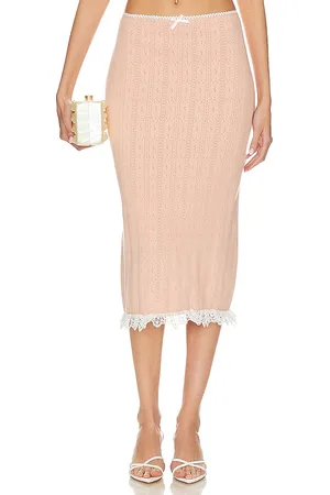 For Love & Lemons Andy Midi Skirt