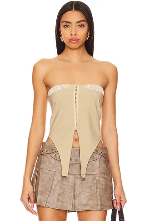 Zemeta Lace Locket Tube Top