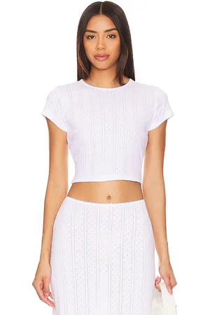 Cou Cou Intimates The Cropped Baby Tee White