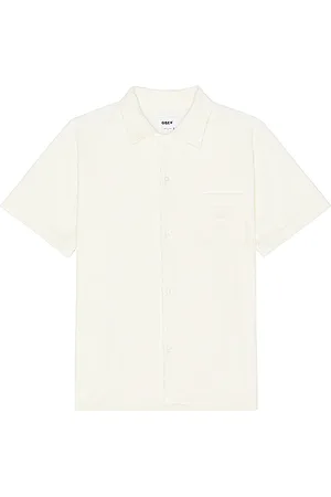Obey Shelter Terry Cloth Button Up Shirt