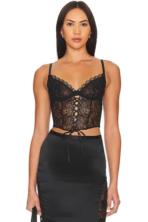 FLEUR DU MAL Lace Up Bustier