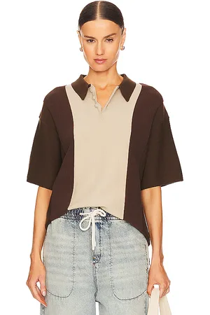 WAO Short Sleeve Stripe Knit Polo