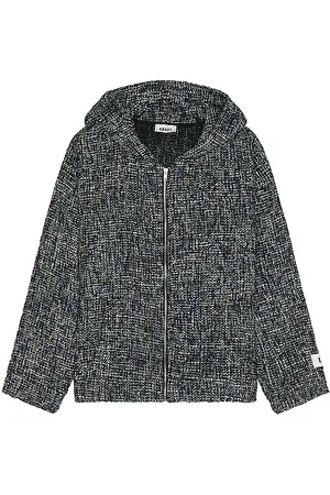 Saks Fifth Avenue Tweed Zip Hoodie