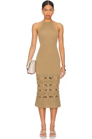 Tularosa Finley Crochet Midi Dress