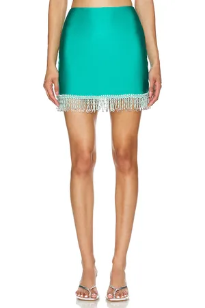 PATBO Beaded Mini Skirt