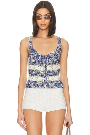 Free People Kiana Lace Tank Printed