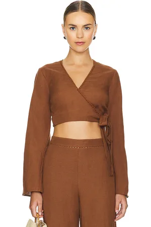 Simkhai Hailey Wrap Crop Top