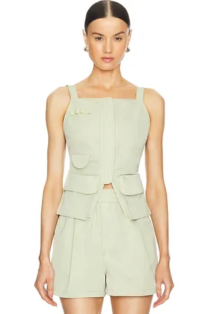 GRLFRND Tech Gabardine Apron Top