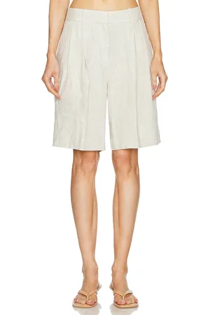 GRLFRND Linen Bermuda Shorts
