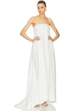 Helsa Crinkle Pleated Gown