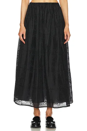 Helsa Handkerchief Midi Skirt
