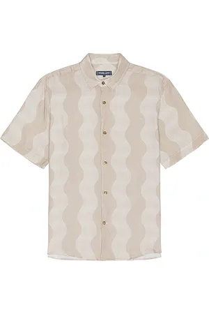 Frescobol Carioca Castro Cabana Stripe Linen Classic Shirt