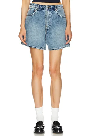 GRLFRND Reggie Mid Rise Long Mom Short
