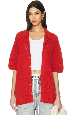 WAO Open Knit Camp Shirt