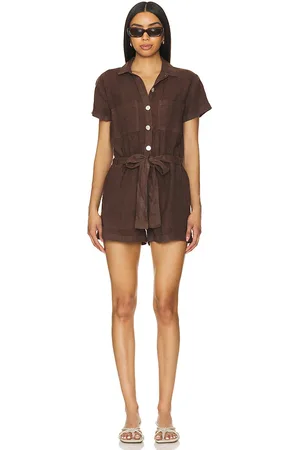 Bella Dahl Rolled Hem Utility Romper