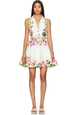 HEMANT AND NANDITA Short Dress With Highlight Emb And Buckle Belt