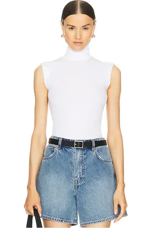 Norma Kamali Slim Fit Sleeveless Turtleneck Top