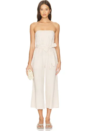 Bella Dahl Strapless Smocked Back Jumpsuit