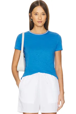 Goldie Estelle Embroidered Neck Classic Tee