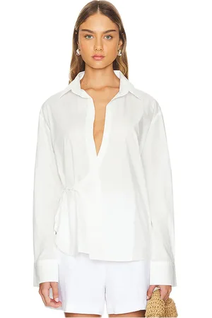 FAITHFULL THE BRAND Alliste Oversized Wrap Shirt