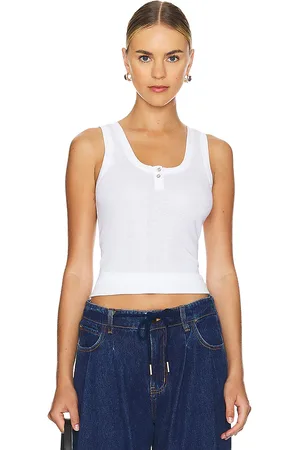Goldie Estelle Cotton Rib Henley Tank