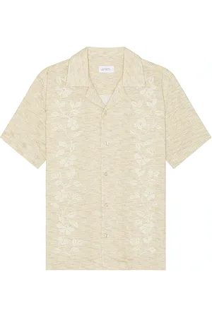 Saturdays NYC Canty Embroidered Linen Gauze Shirt