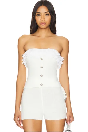 Zemeta Rosie Ruffle Knit Tube Top