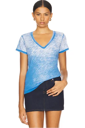 Goldie Estelle Short Sleeve Boy Deep V-Neck Tee