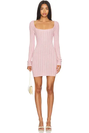 DANIELLE GUIZIO Slinky Rib Mini Dress