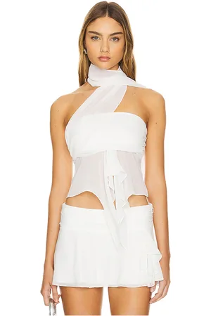 DANIELLE GUIZIO Chiffon Wrap Around Top