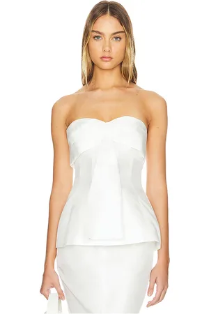 Nicholas Coraline Strapless Fan Pleat Top