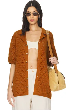 WAO Open Knit Camp Shirt