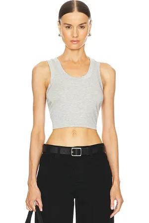Norma Kamali Cropped Racer Tee
