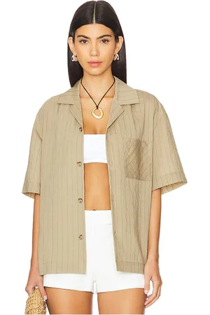 WAO Vertical Stripe Short Sleeve Shirt