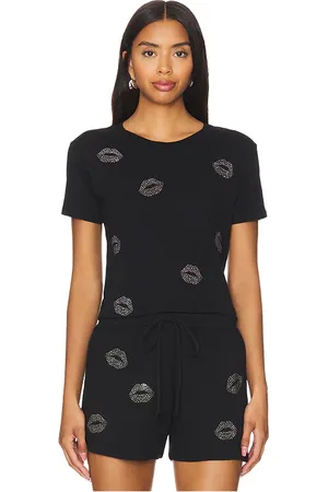 LAUREN MOSHI Ursula Short Sleeve Baby Tee Stud Kisses