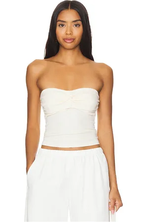 LA Made Rosy Strapless Crop Tank