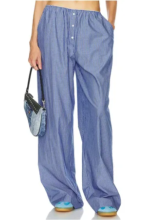 Helsa Pinstripe Poplin House Pants