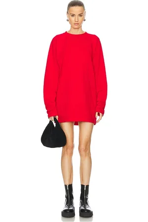 Norma Kamali Oversized Raglan Sleeve Mini Dress