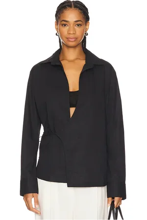 FAITHFULL THE BRAND Alliste Oversized Wrap Shirt