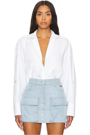 Msgm Crystal Logo Shirt