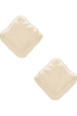 Self-Portrait Textured Square Earrings