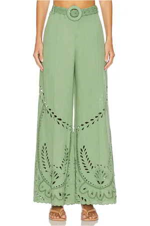HEMANT AND NANDITA Flared Pants With Buckle Belt