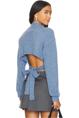 St Agni Wool Cashmere Blend Tie Back Jumper