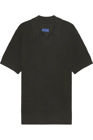 Saturdays NYC Alex Merino Wool Open Placket Polo