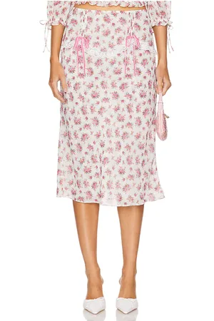 For Love & Lemons Etienne Midi Skirt