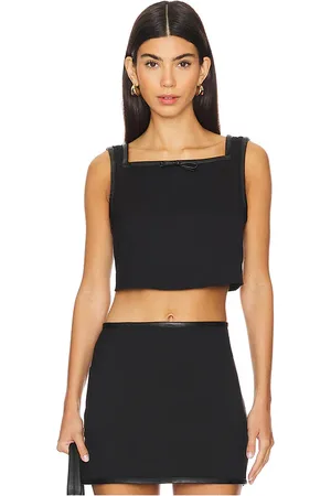 WeWoreWhat Cropped Square Neck Top