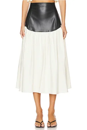 WeWoreWhat Drop Waist Midi Skirt
