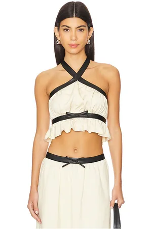 WeWoreWhat Criss Cross Halter Top