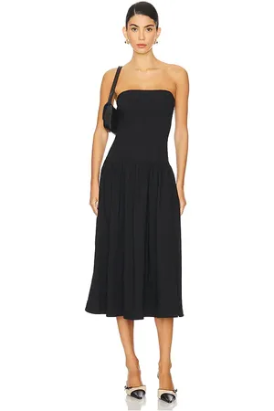 WeWoreWhat Strapless Corset Midi Dress
